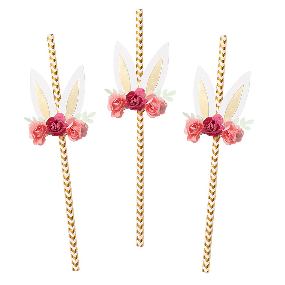 Bunny Ear Straws (6 pk)