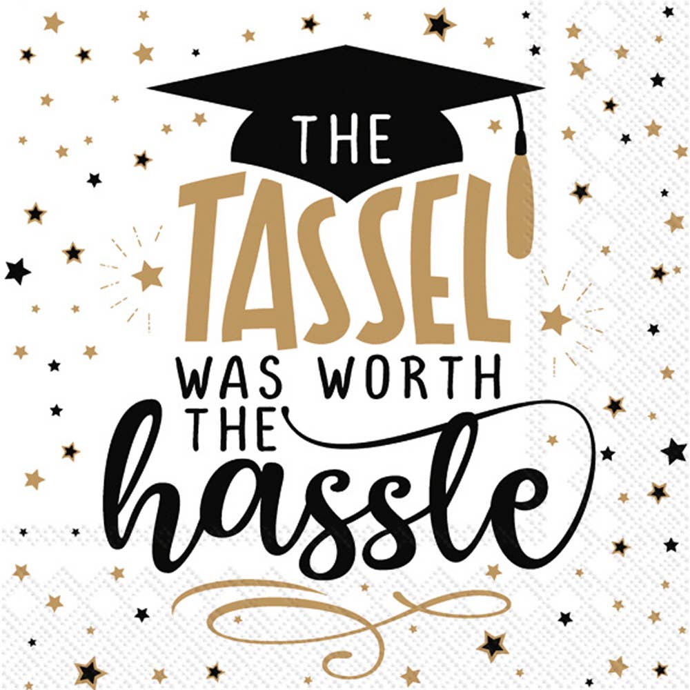 Tassel Was Worth the Hassel Beverage Napkin (20 Pk)