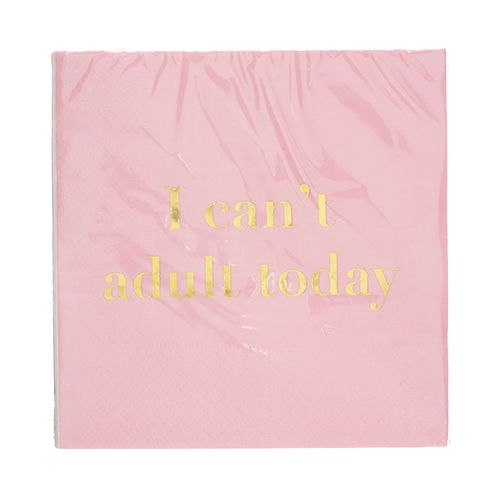 Can't Adult Today Cocktail Napkins (20 pk)