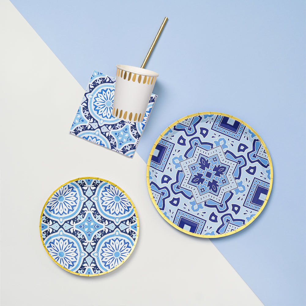 Amalfi Blues Cocktail Napkins (25 per Pack)
