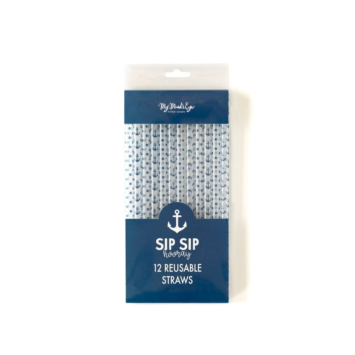 Nautical Reusable Straws (12 pk)