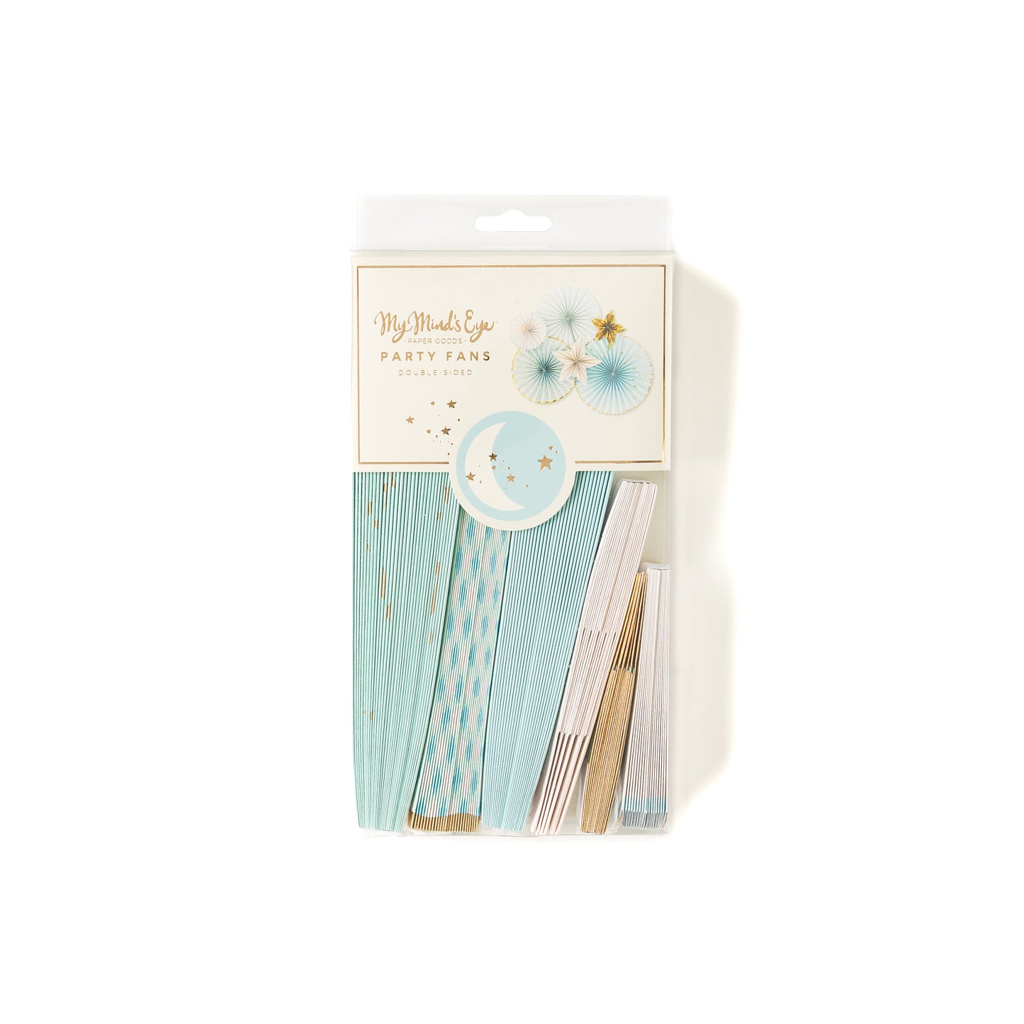Blue Baby Party Fans and Stars (6 pk)
