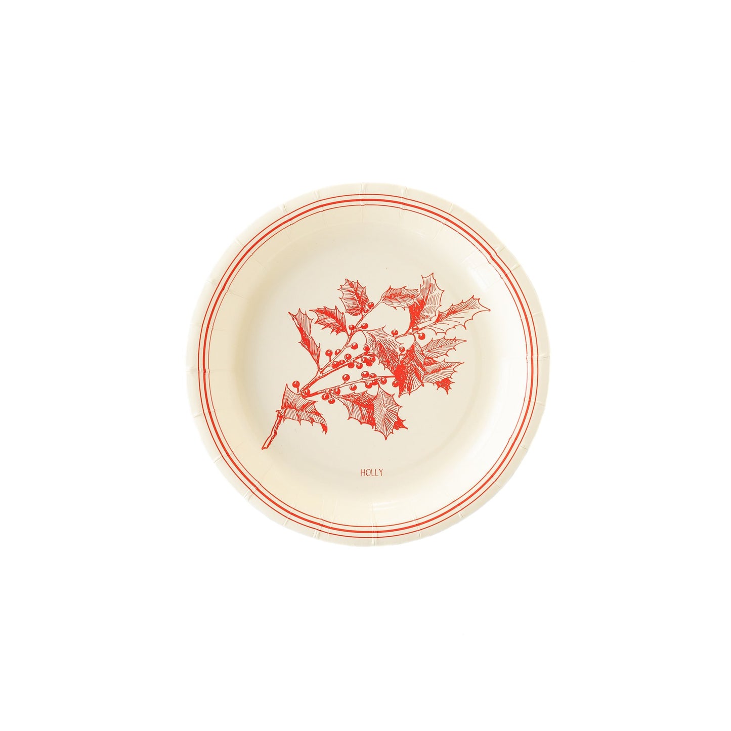 Vintage Christmas Vignette Small Plate Set