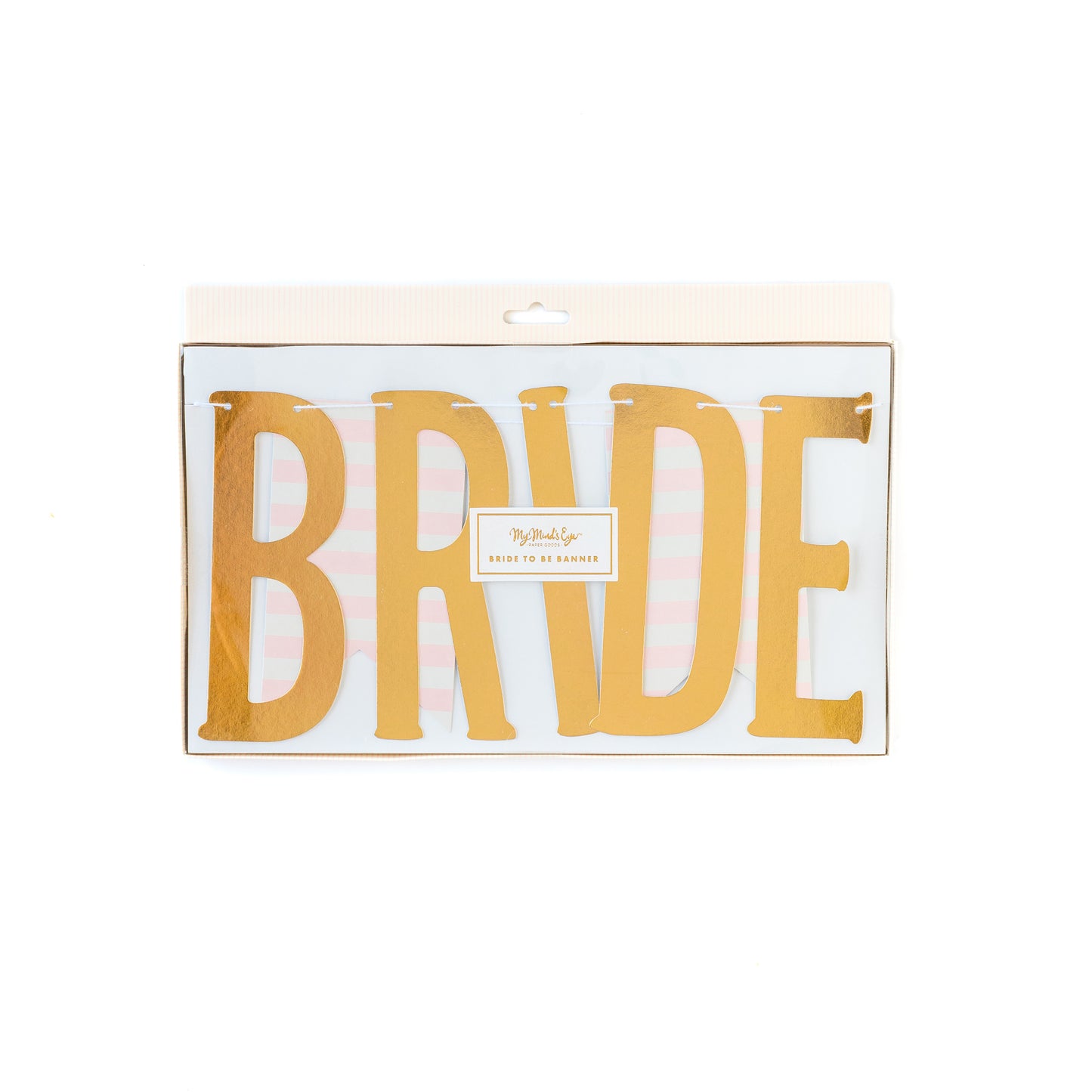 Bride to Be Banner with Pink Pennant