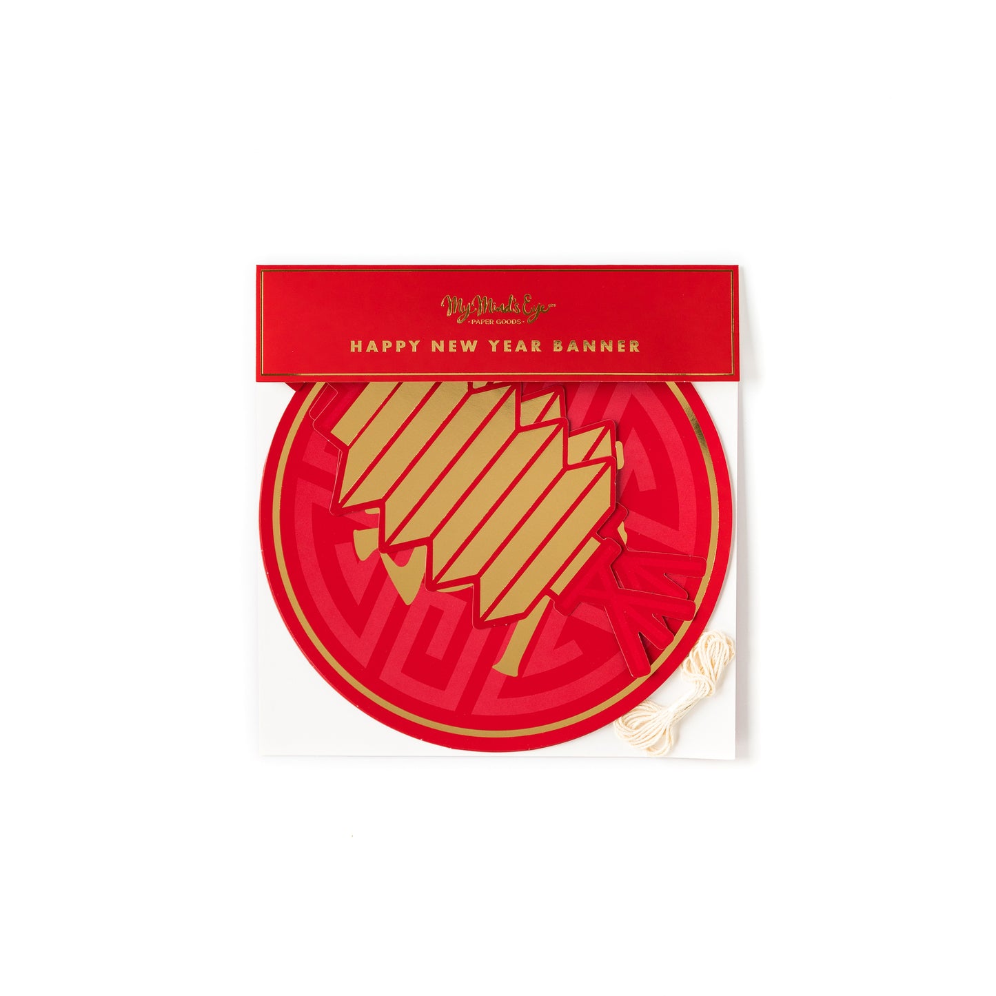 Happy Lunar New Year Chinese Character Banner (1 Count)