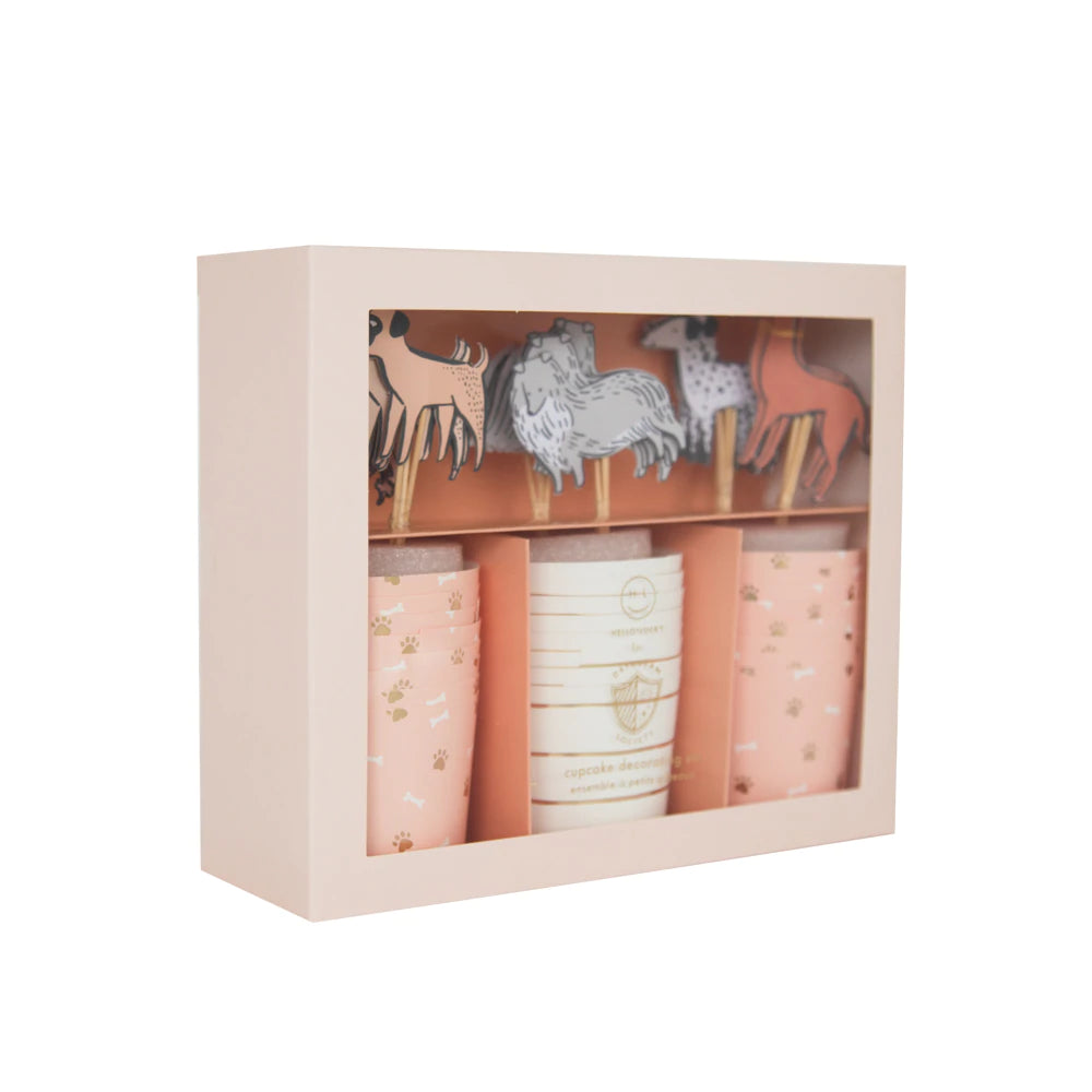 Bow Wow Cupcake Decorating Set (24 Sets)