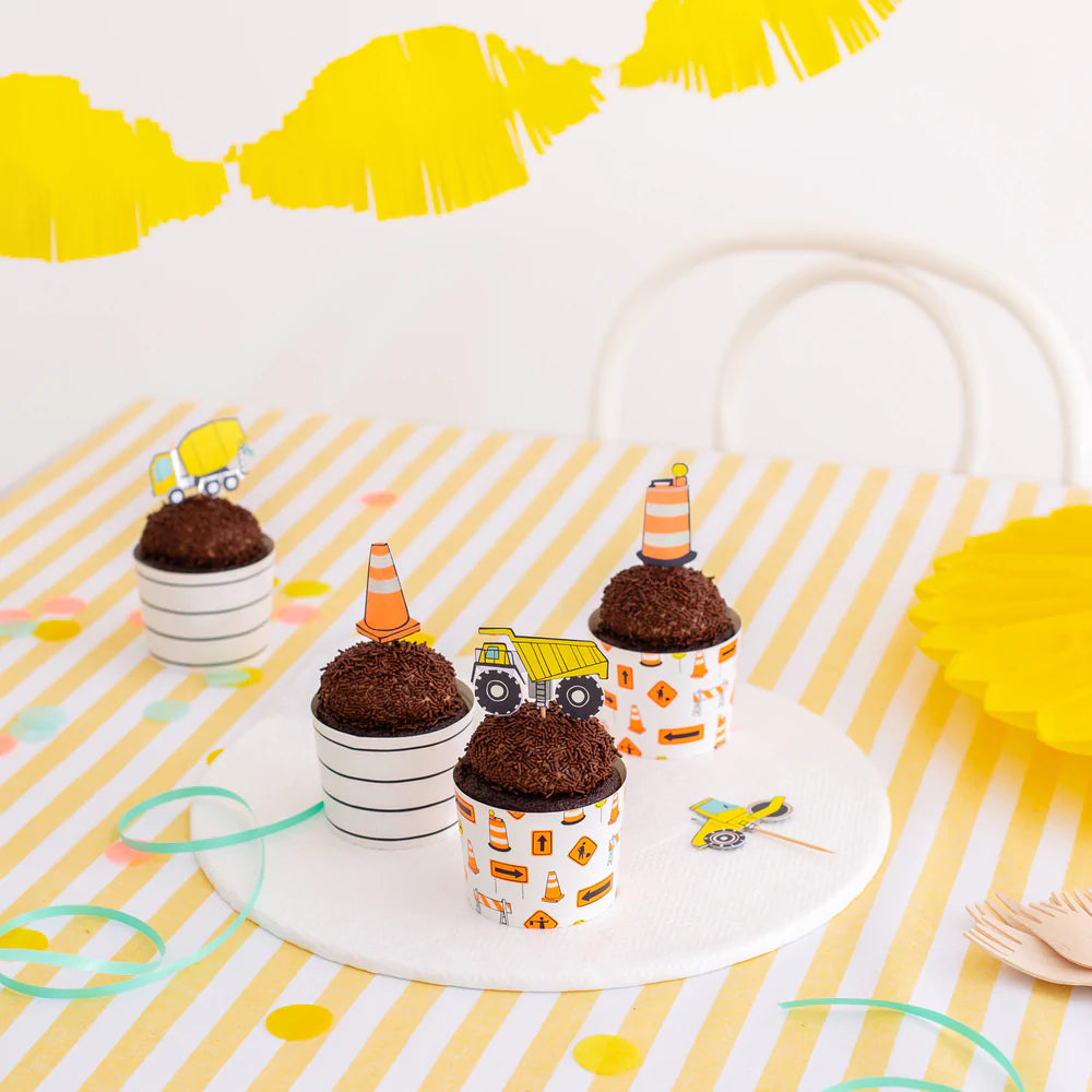 Under Construction Cupcake Decorating Set (Set of 24)