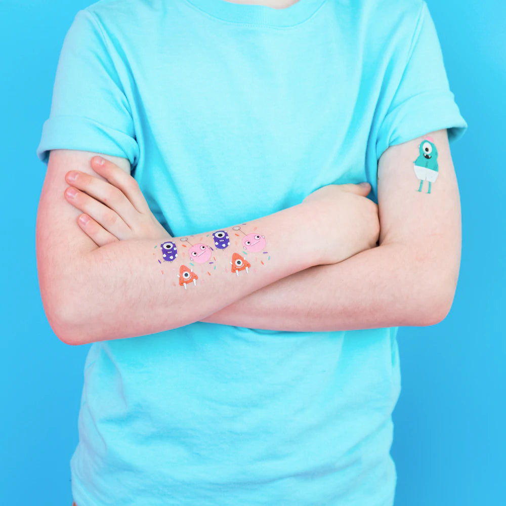 Little Monsters Temporary Tattoos - 2 Pack
