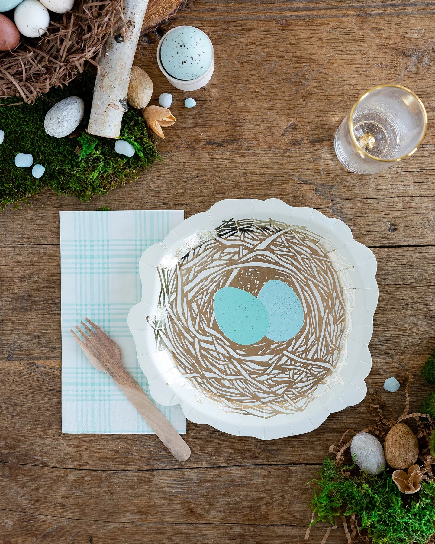Nest Shaped Paper Plates (8 Pk)