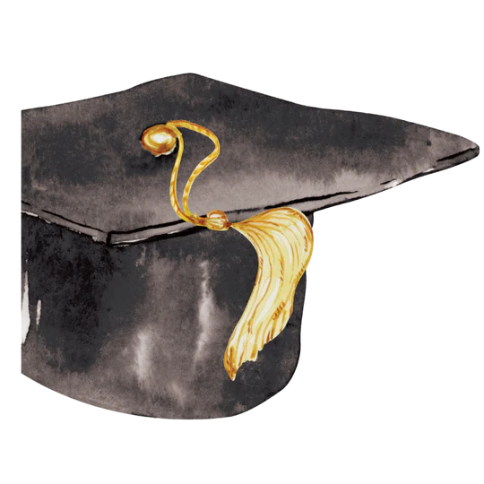 Graduation Cap Die Cut Napkins (16 Count)
