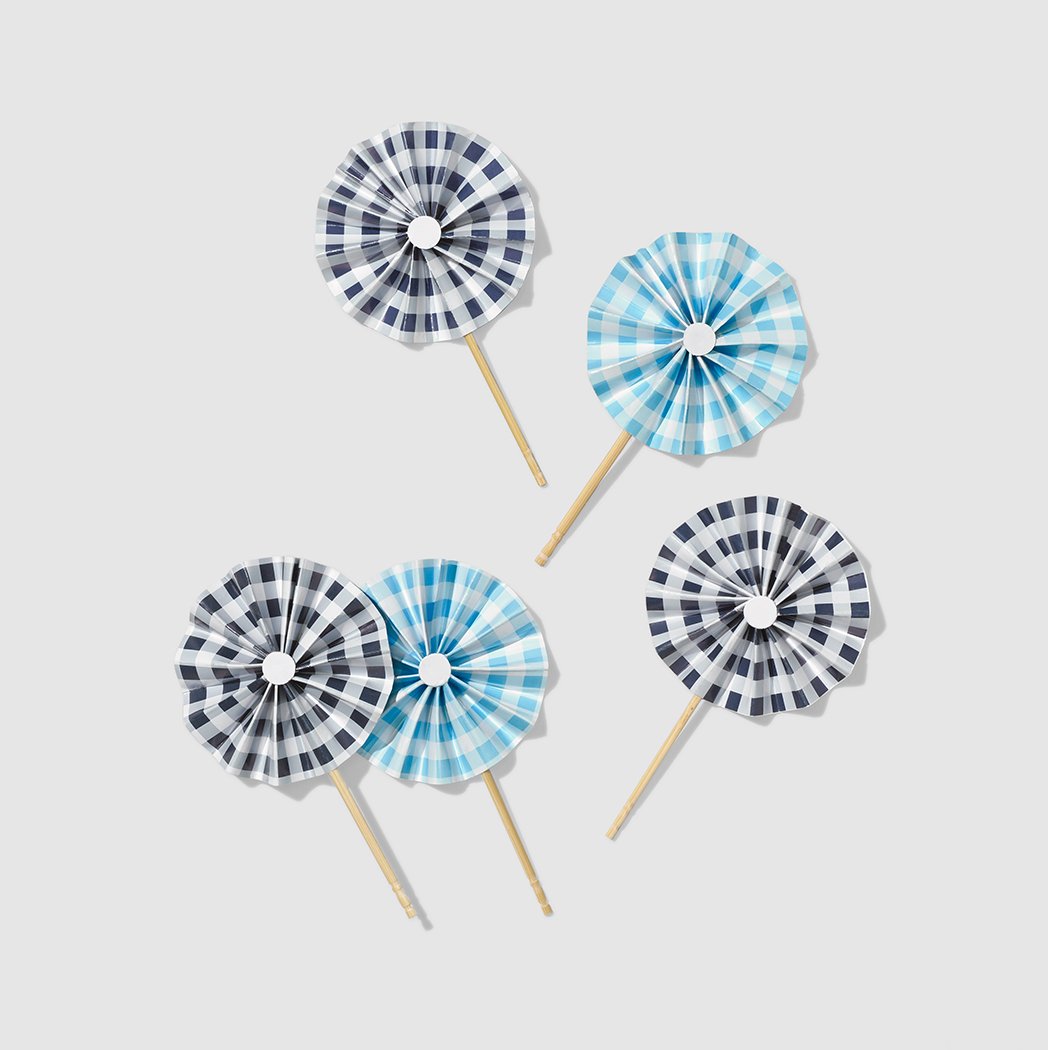 Draper James Gingham Pinwheel Toppers (10 pk)