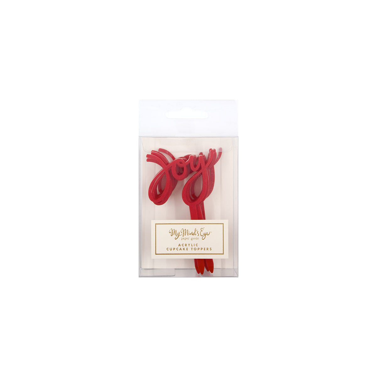 Holiday Joy Cupcake Topper (8 pk)