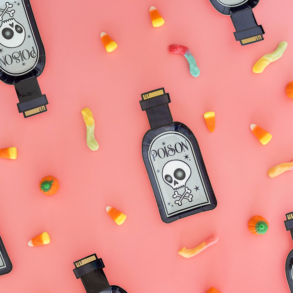 Poison Bottle Canapé Plates (8 pk)