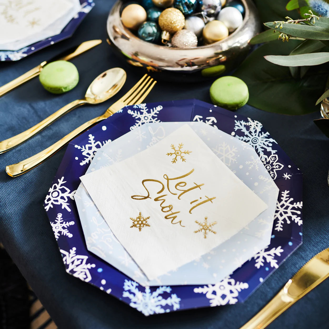 Let It Snow Large Plates (10 Pack)