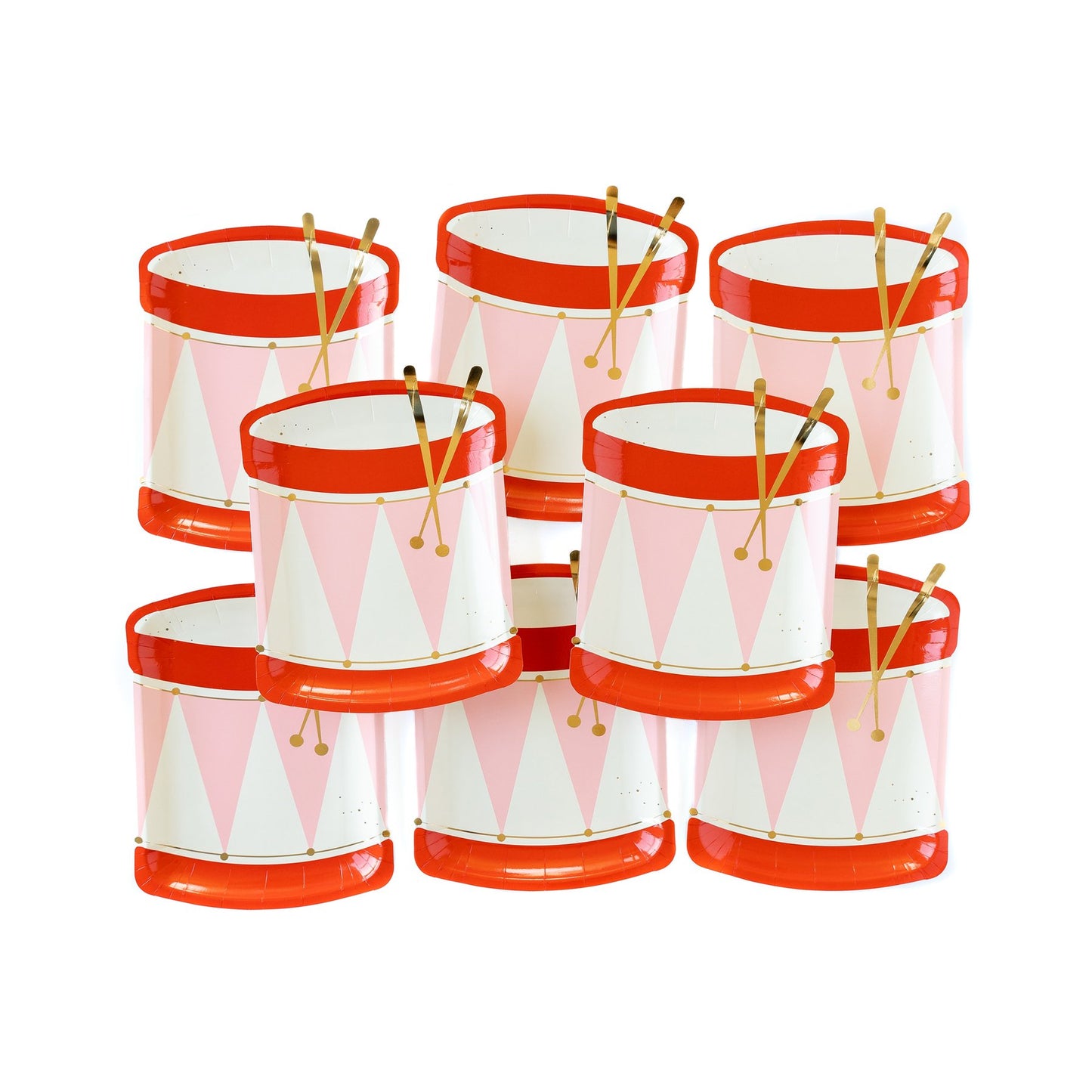 Nutcracker Drum Shaped Plate (8 ct)