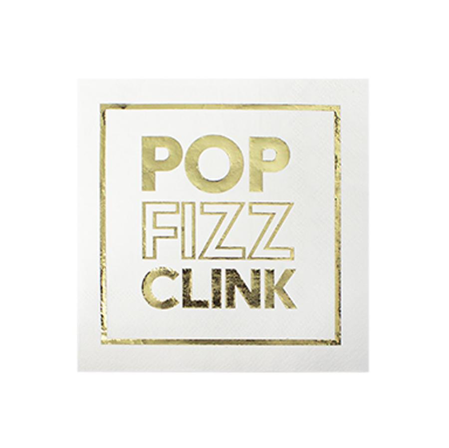 Pop Fizz Clink Beverage Napkins (16 pk)
