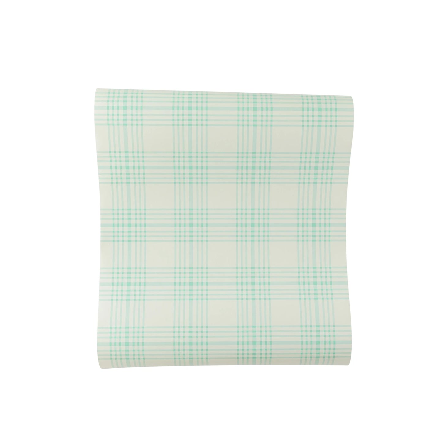 Blue Plaid Paper Table Runner (1 Count)