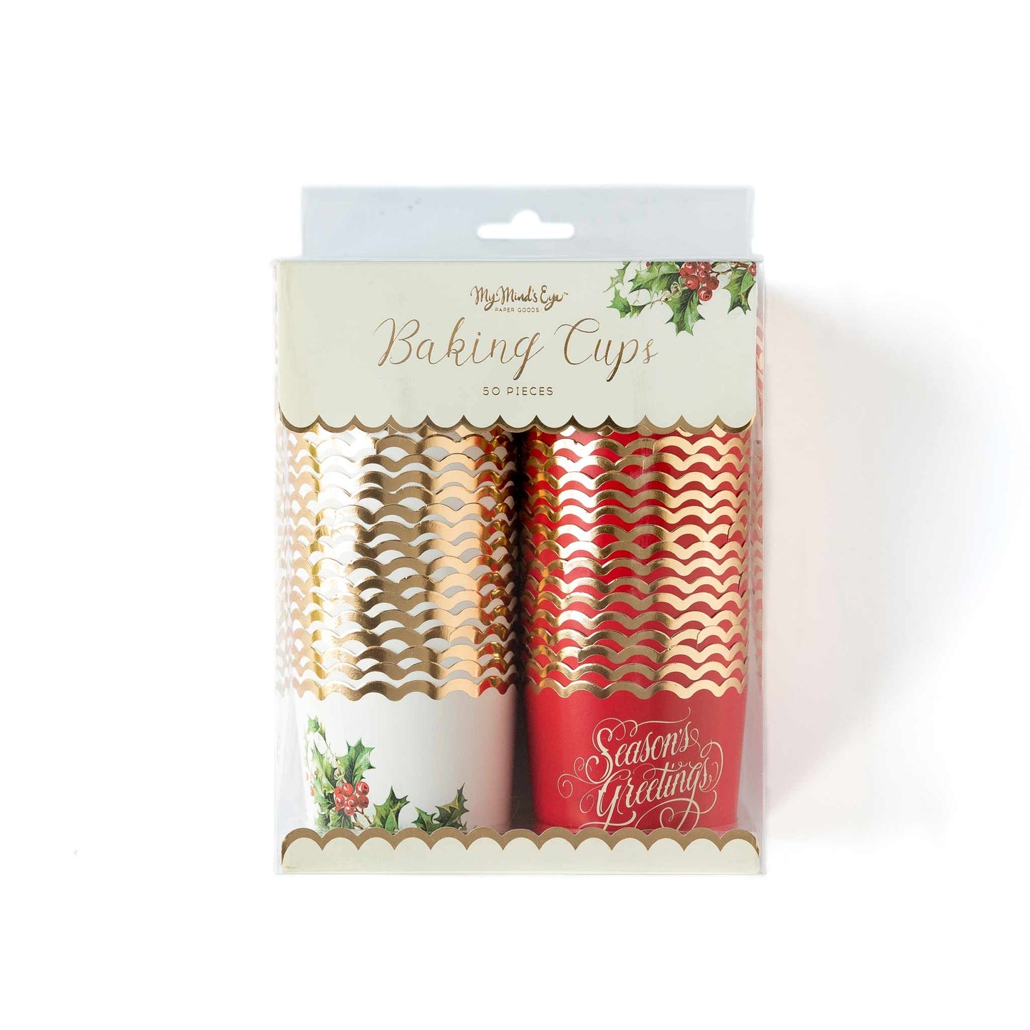 Season's Greetings & Plaid Baking and Treat Cups (50 pk)