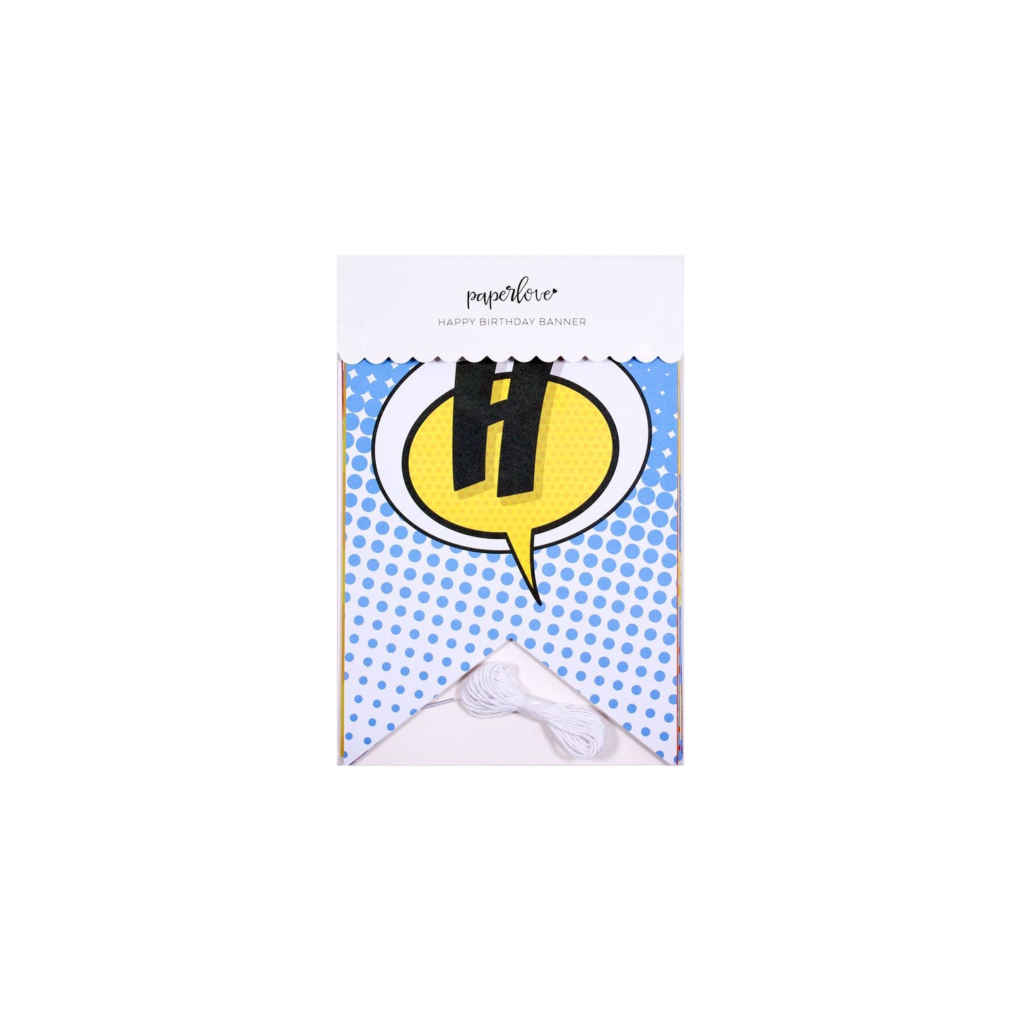 Comic Pop "Happy Birthday" Banner