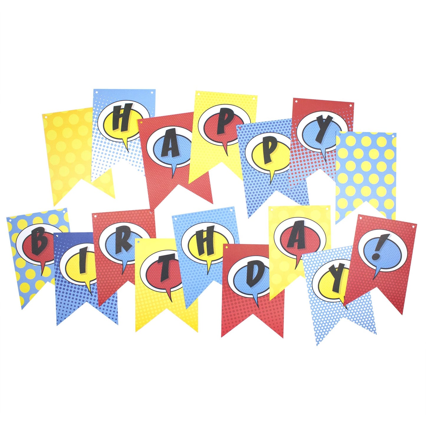 Comic Pop "Happy Birthday" Banner