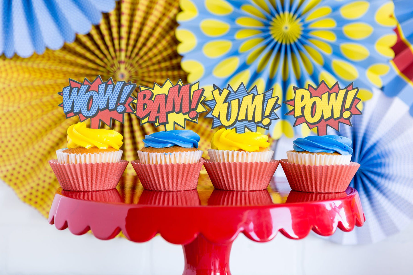 Comic Pop Cupcake Kit (12 pk)