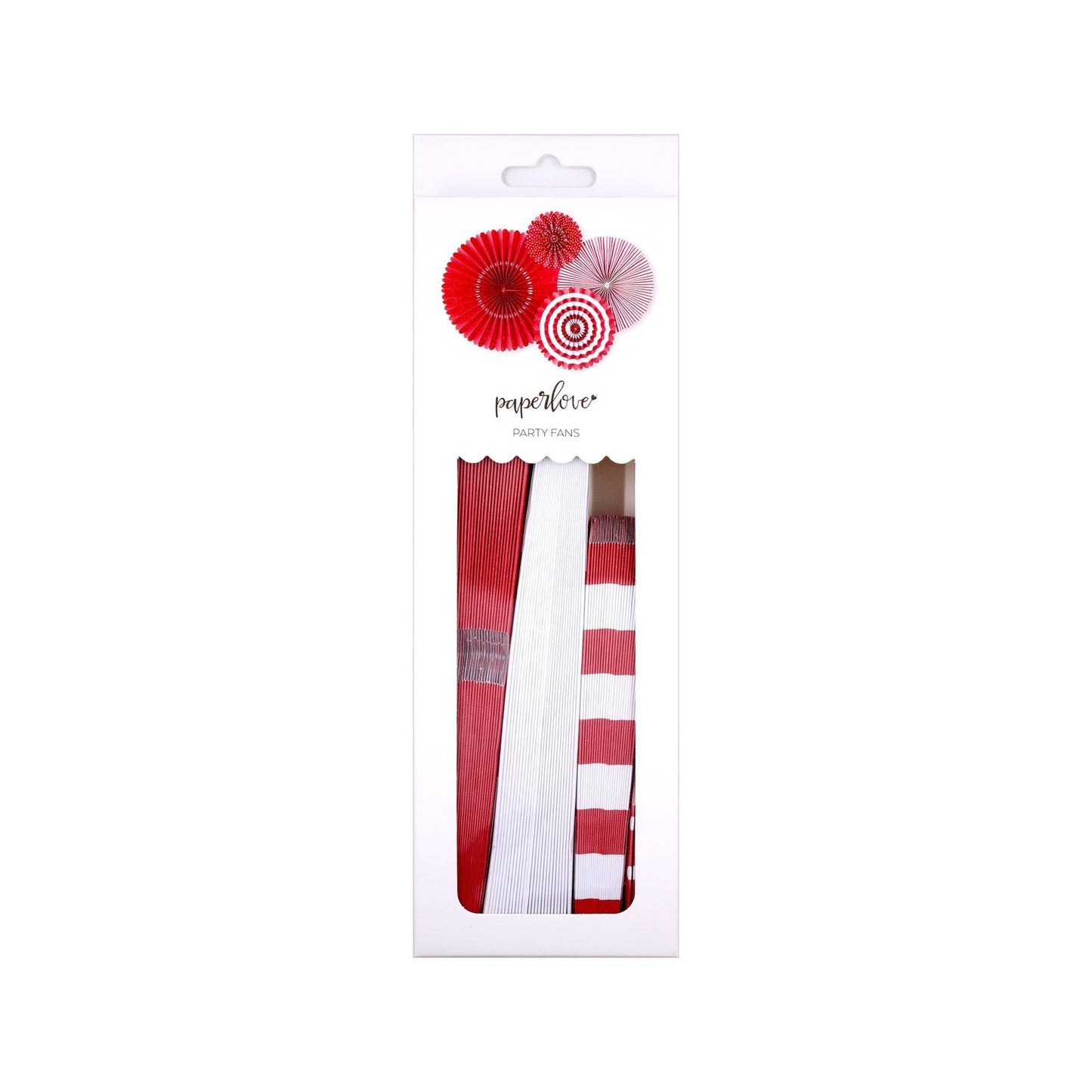 Party Fans: Red Cherry (4 pk)