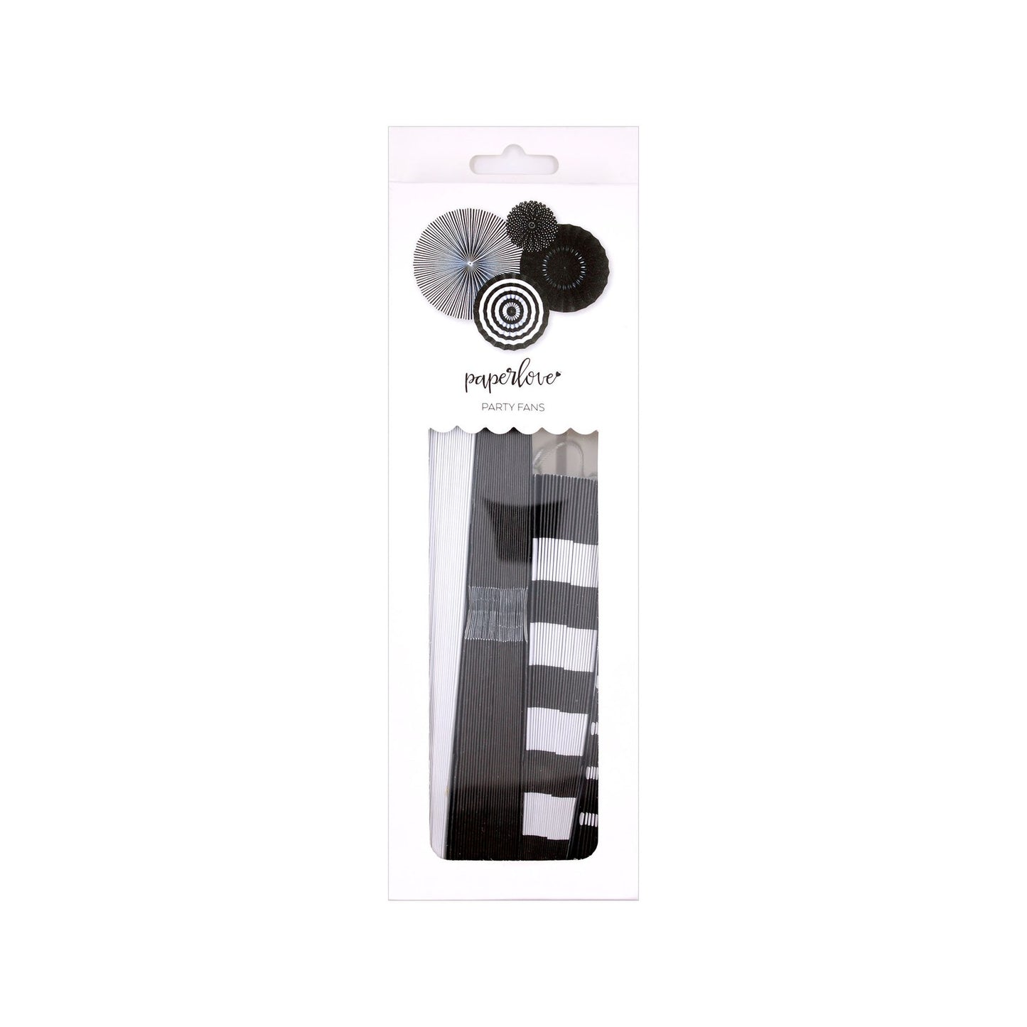 Party Fans: Black Onyx (4 pk)