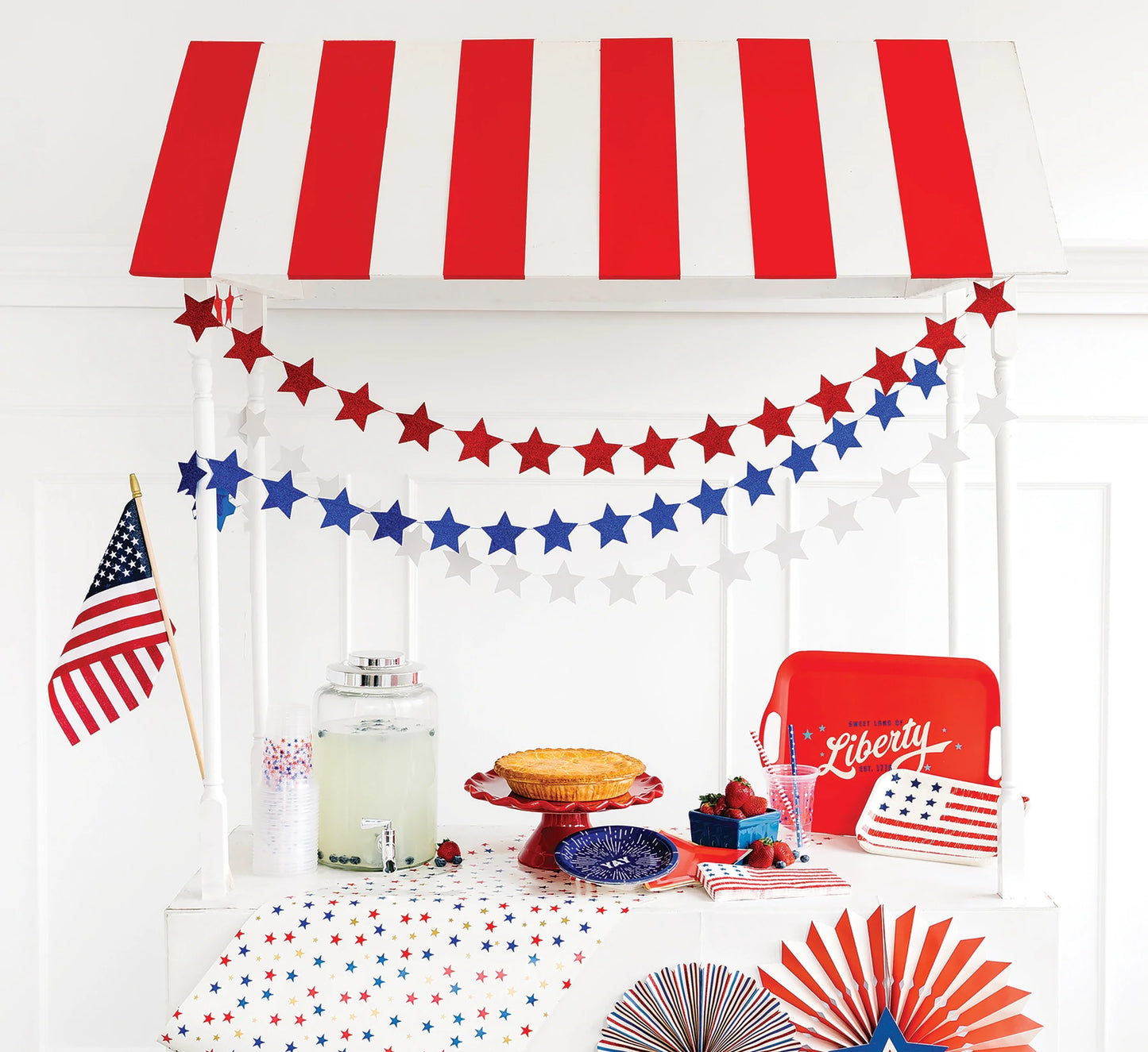 Multi Stars Paper Table Runner (1 Count)
