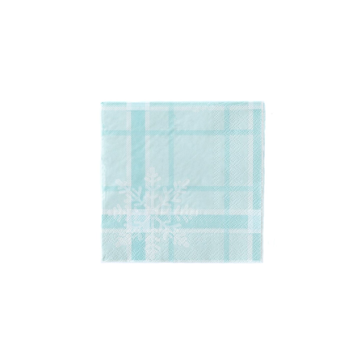 Blue Snowflake Beverage Napkins (24 pk)