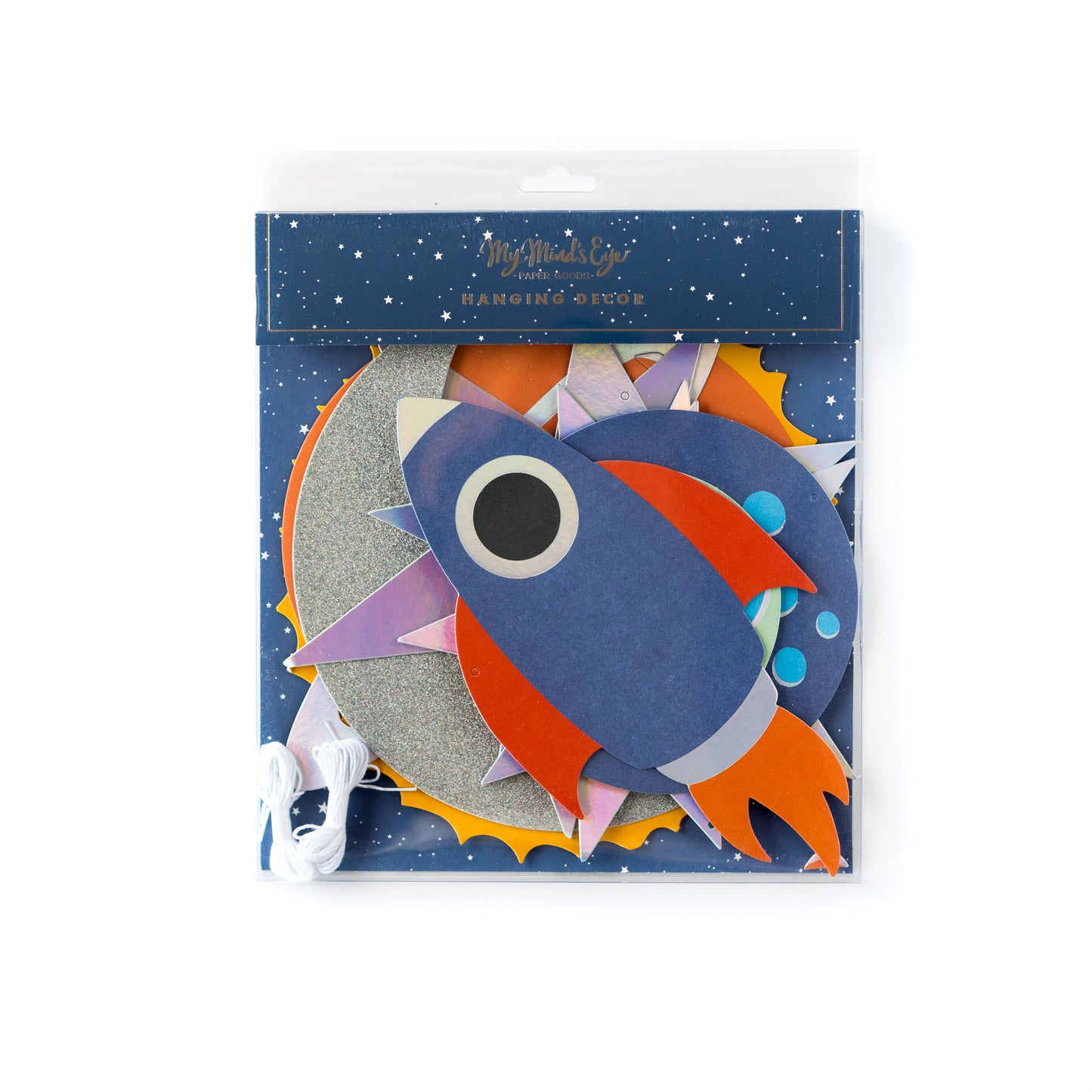Space Rocket Hanging Decor (12 pk)