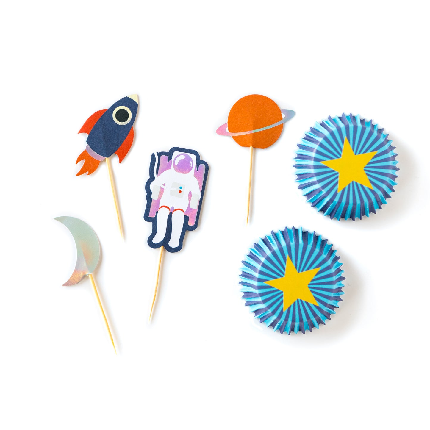 Space Rocket Cupcake Kit (24 pk)
