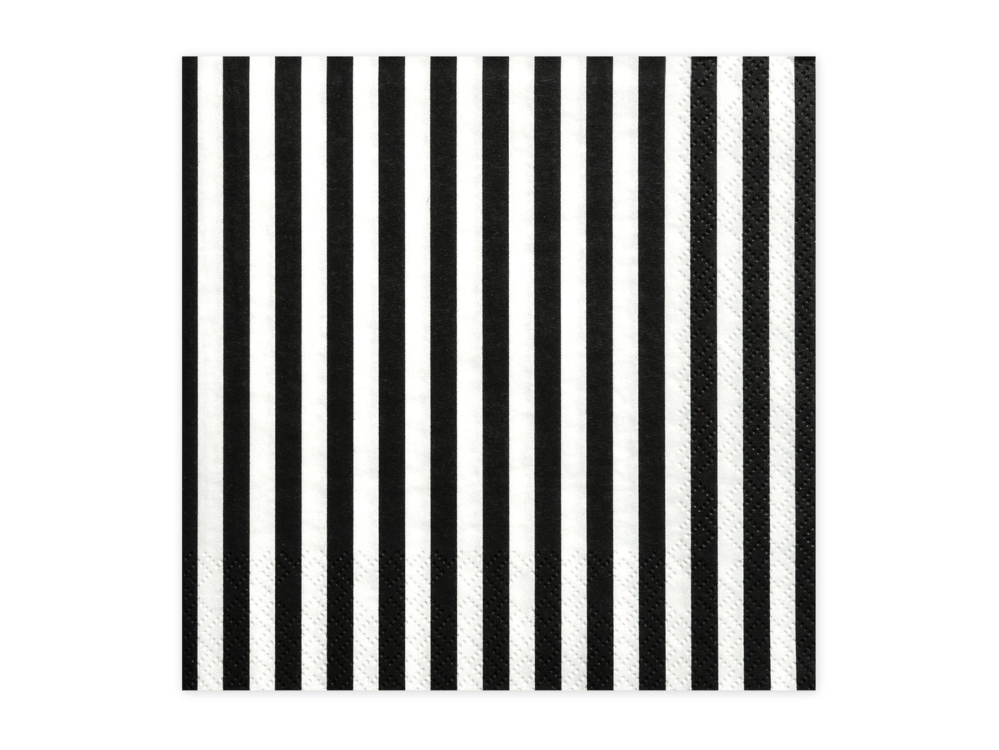 Black and White Striped Lunch Napkins (20 pk)