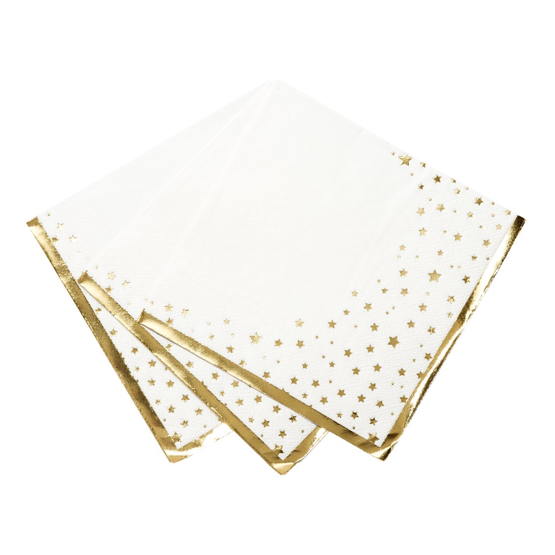Gold Foil Star Napkins (16 pk)