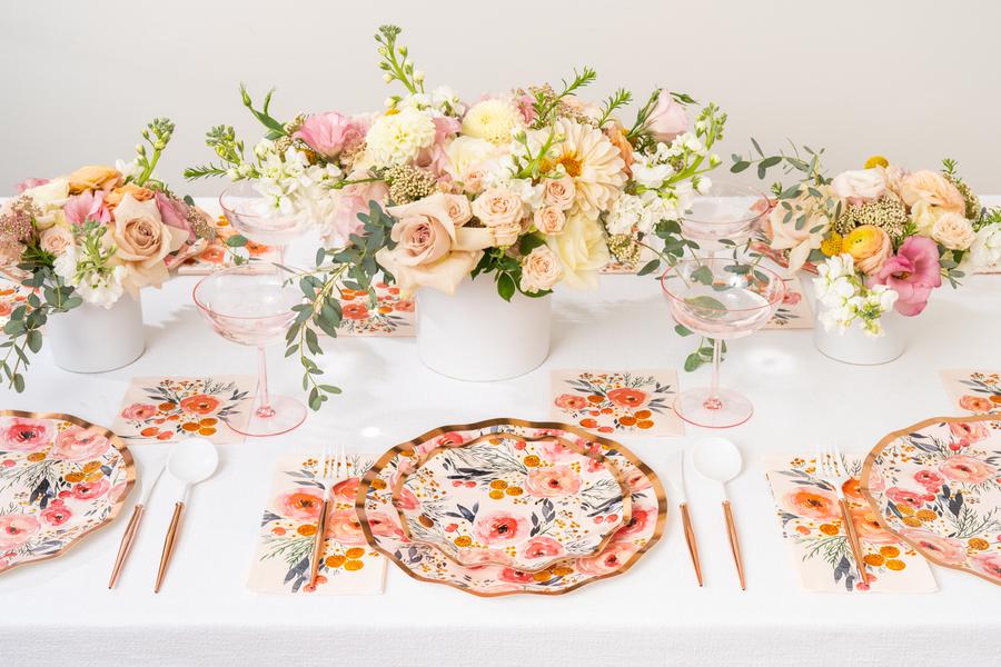 Blush Bouquet Small Plates (8 pk)