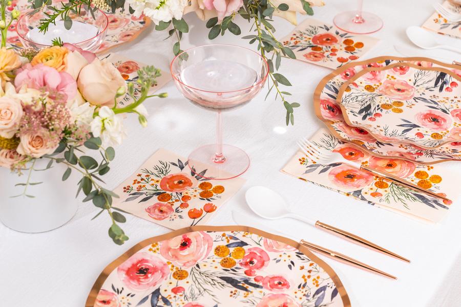 Blush Bouquet Cocktail Napkins (20 pk)