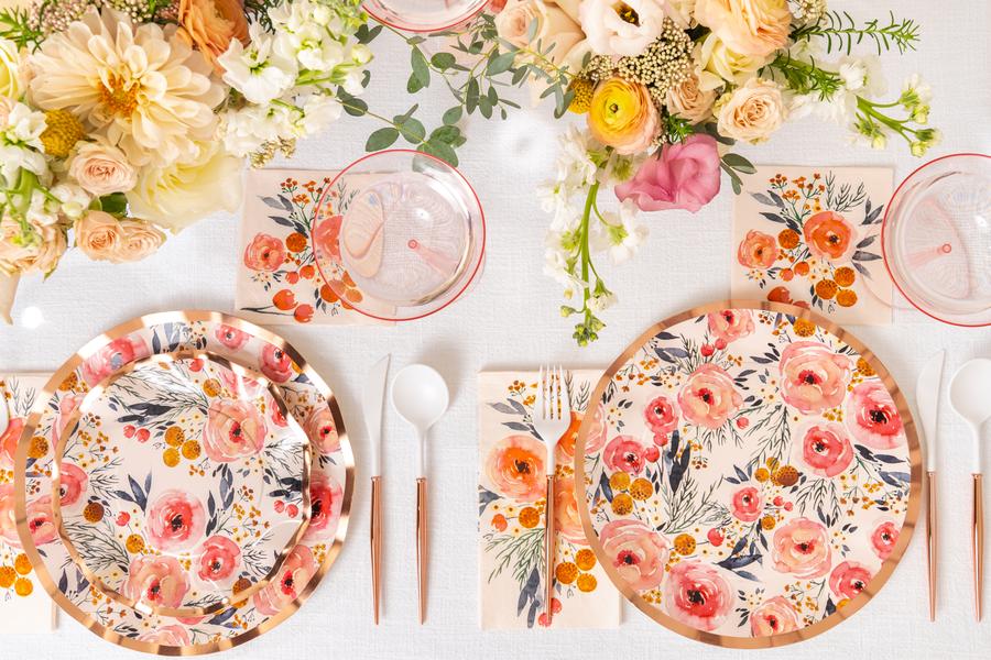 Blush Bouquet Small Plates (8 pk)