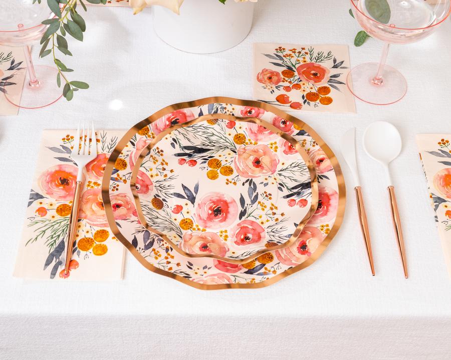 Blush Bouquet Dinner Plates (8 pk)