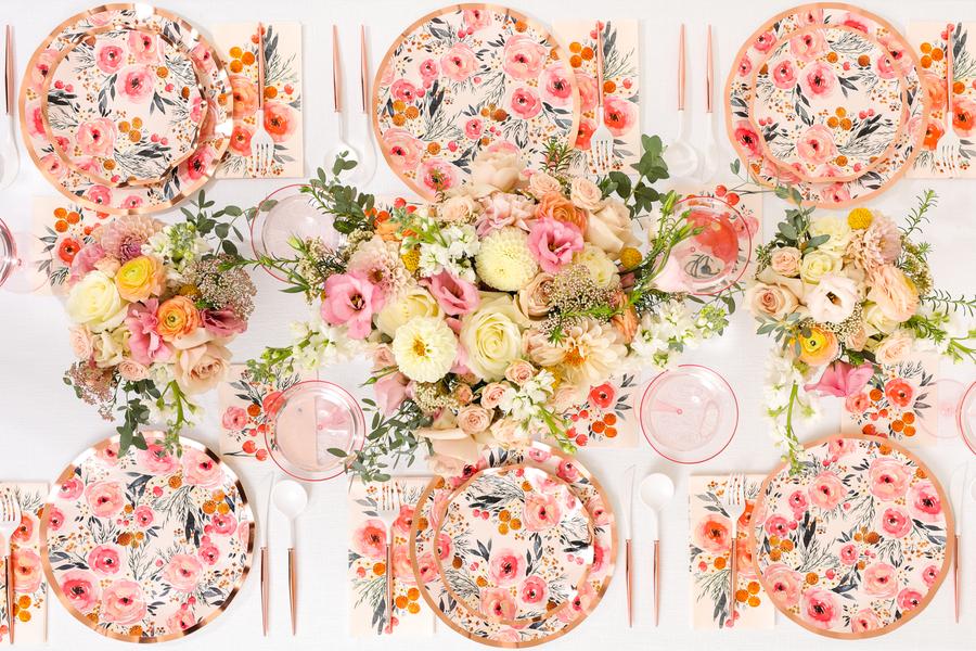 Blush Bouquet Cocktail Napkins (20 pk)
