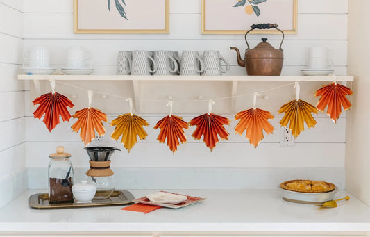 Harvest Falling Leaves Fan Banner