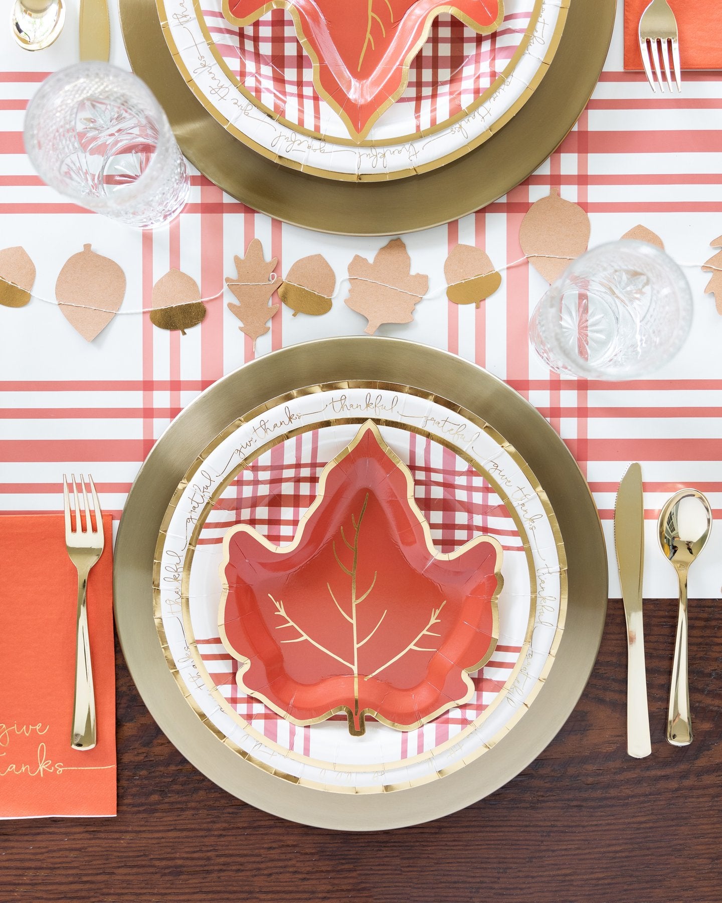 Harvest Maple Leaf Shaped Small Plates (8 pk)