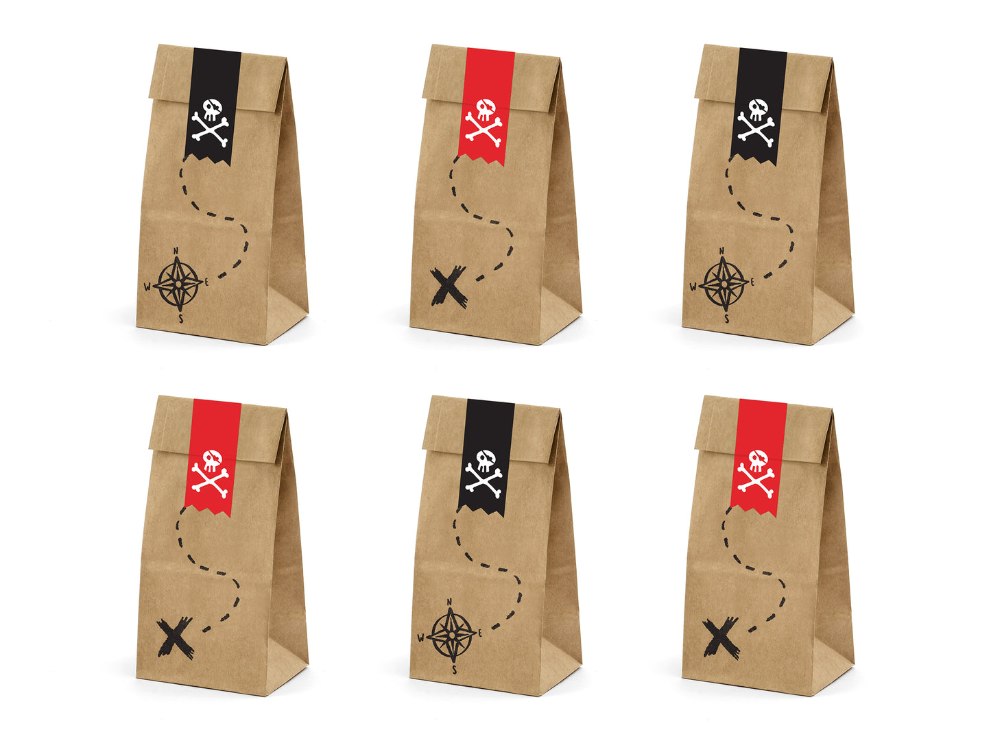 Pirate Treat Bag Set (6 pk)