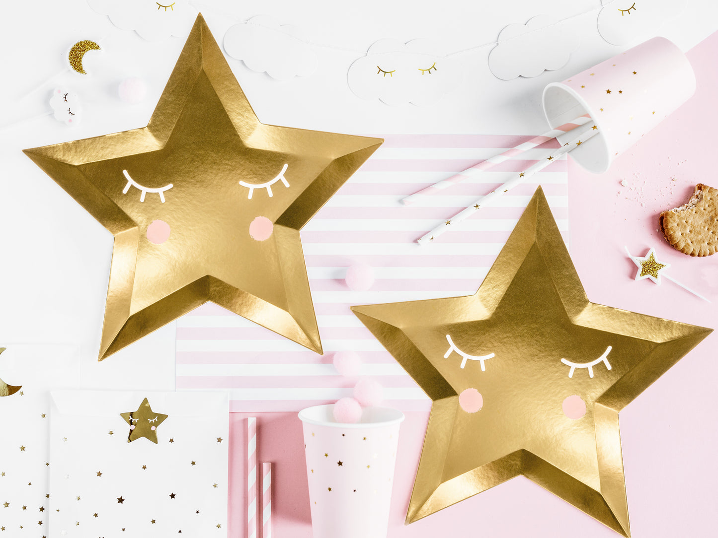 Gold Little Star Plates (6 pk)