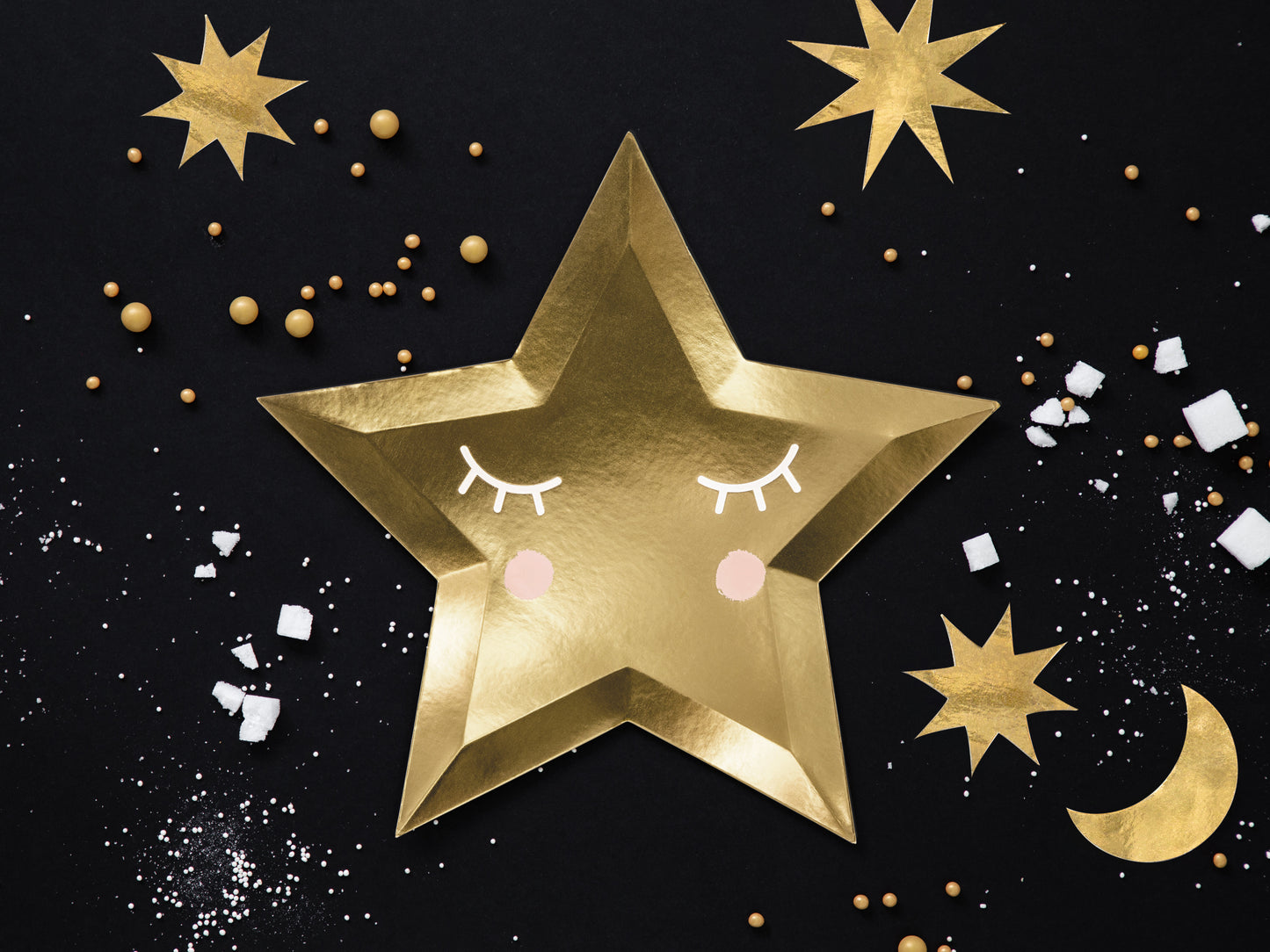 Gold Little Star Plates (6 pk)