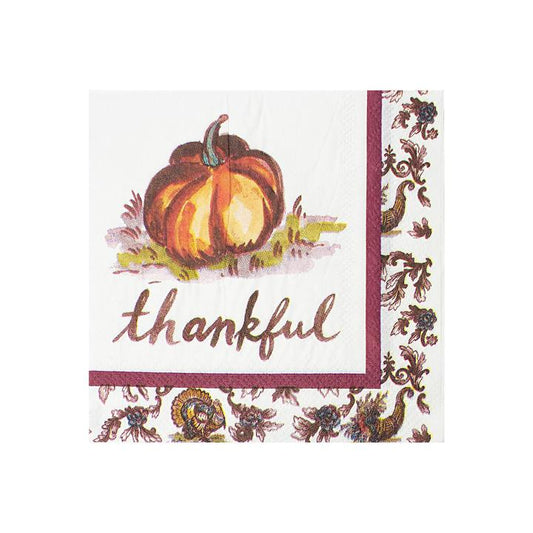Turkey Toile Cocktail Napkin (16 pk)