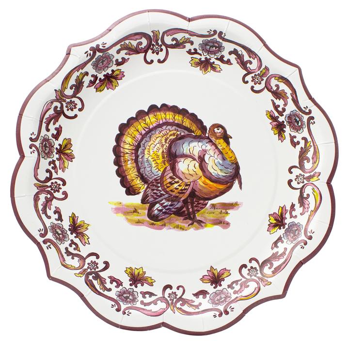 Turkey Toile Large Plates (8 pk)