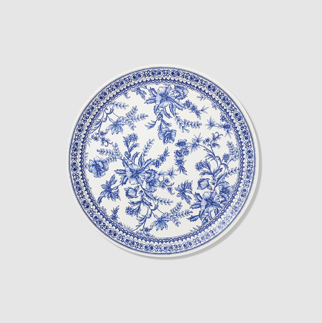 French Toile Large Paper Plates (10 pk)