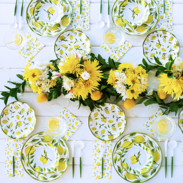 Lemon Drop Medium Salad Plates (8 pk)