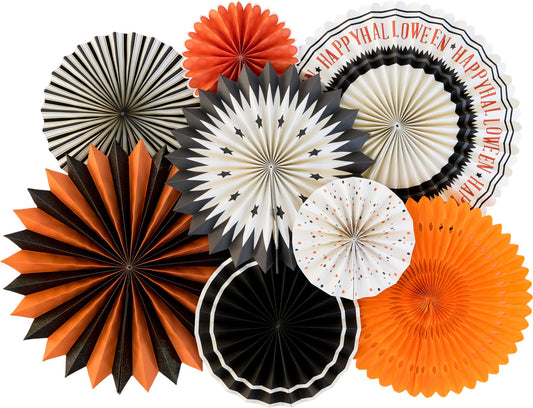 Vintage Halloween Fans (8 pk)