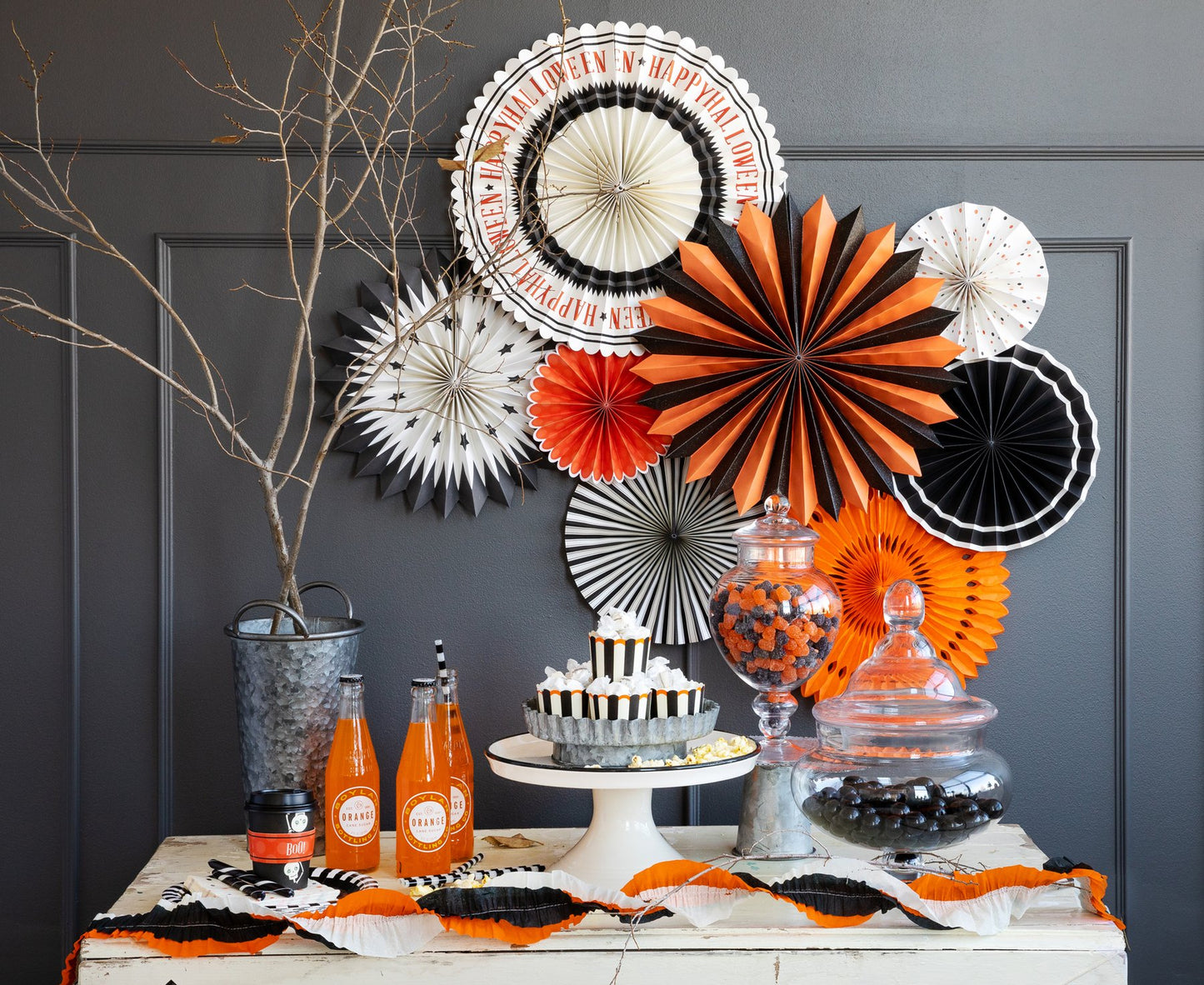Vintage Halloween Fans (8 pk)