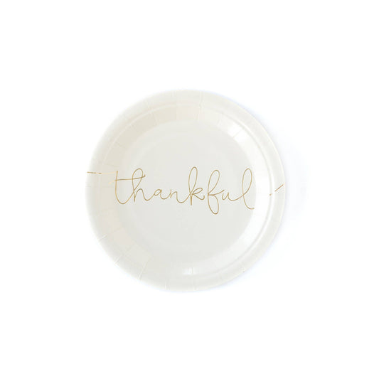 Thankful/Grateful Plate Set (8 ct)